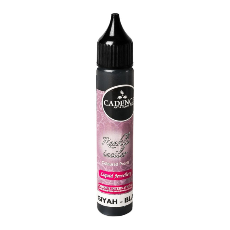 Cadence Tekuté perly Cadence Coloured Pearls, 25 ml - VYBERTE ODSTÍN - Tekuté perly Cadence Coloured Pearls, 25 ml - black, černé