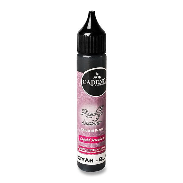Cadence Tekuté perly Cadence Coloured Pearls, 25 ml - VYBERTE ODSTÍN - Tekuté perly Cadence Coloured Pearls, 25 ml - black, černé