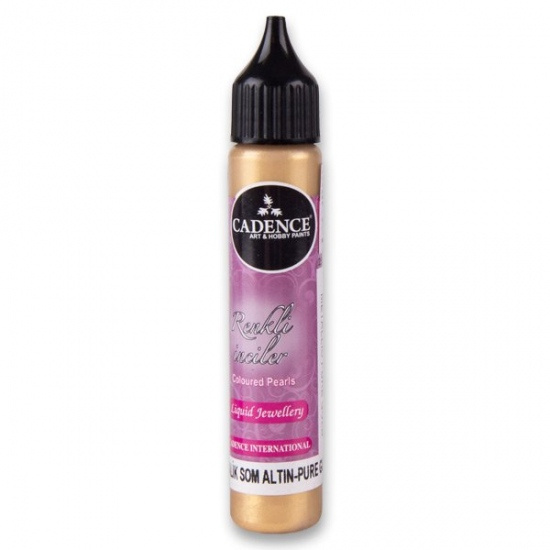Metalické tekuté perly, 25 ml - zlatá CADENCE