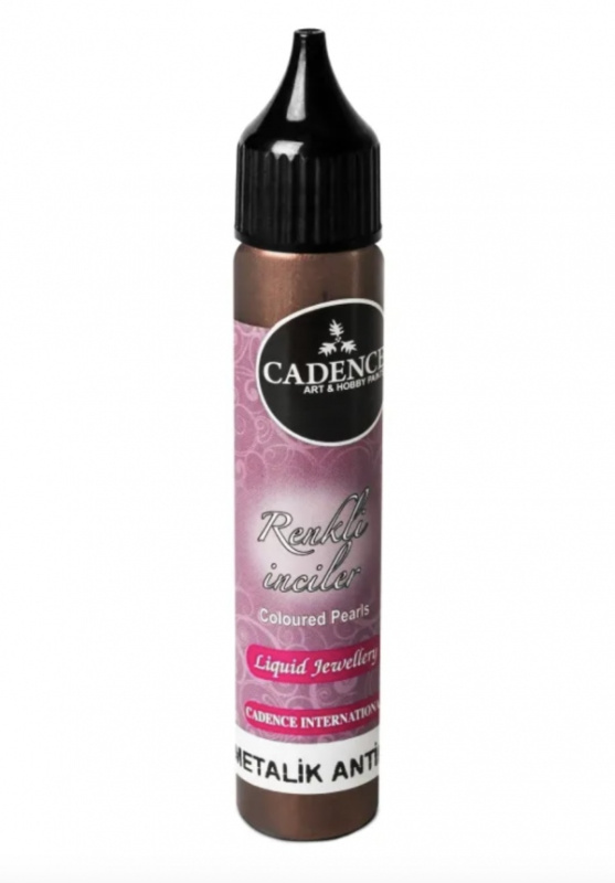 Cadence Metalické tekuté perly Cadence, 25 ml - VYBERTE ODSTÍN - Metalické tekuté perly Cadence, 25 ml - antique brown, antická hnědá