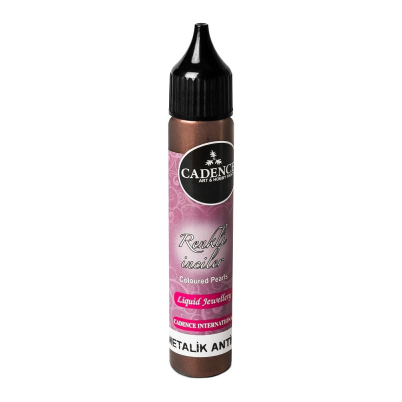 Cadence Metalické tekuté perly Cadence, 25 ml - VYBERTE ODSTÍN - Metalické tekuté perly Cadence, 25 ml - antique brown, antická hnědá