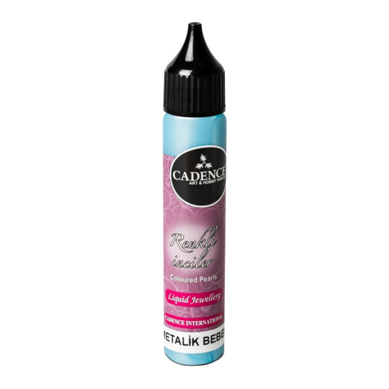 Cadence Metalické tekuté perly Cadence, 25 ml - VYBERTE ODSTÍN - Metalické tekuté perly Cadence, 25 ml - baby blue, sv. modrá