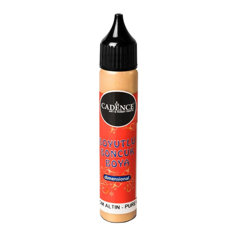 Cadence Metalická kontura Cadence Dimensional Paint, 25 ml - VYBERTE ODSTÍN - Metalická kontura Cadence Dimensional Paint, 25 ml - pure gold, klasická zlatá