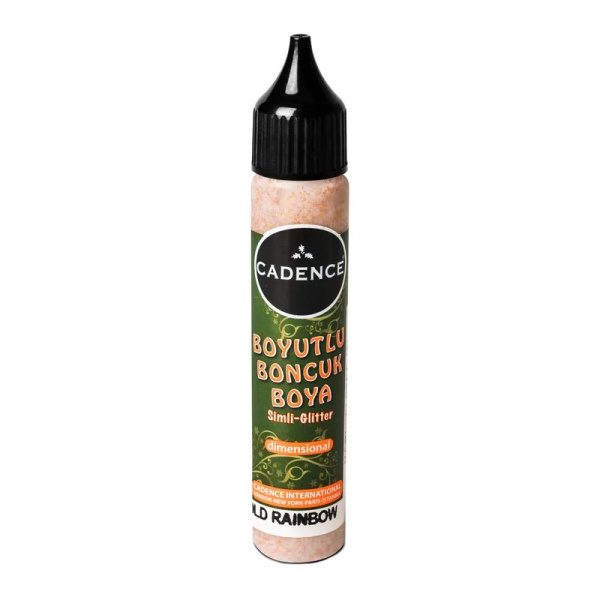 Cadence Třpytivá kontura Cadence Dimensional Paint, 25 ml - VYBERTE ODSTÍN - Kontura Cadence Dimensional Paint, 25 ml - gold rainbow, třpytivá zlatá duha