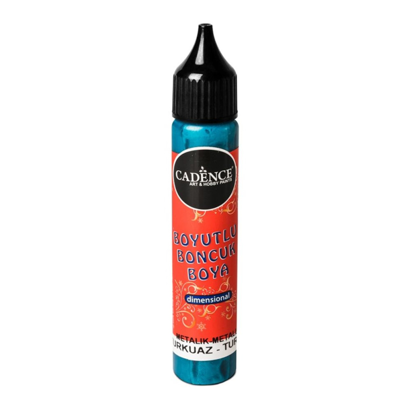 Cadence Metalická kontura Cadence Dimensional Paint, 25 ml - VYBERTE ODSTÍN - Metalická kontura Cadence Dimensional Paint, 25 ml - turquoise, tyrkysová