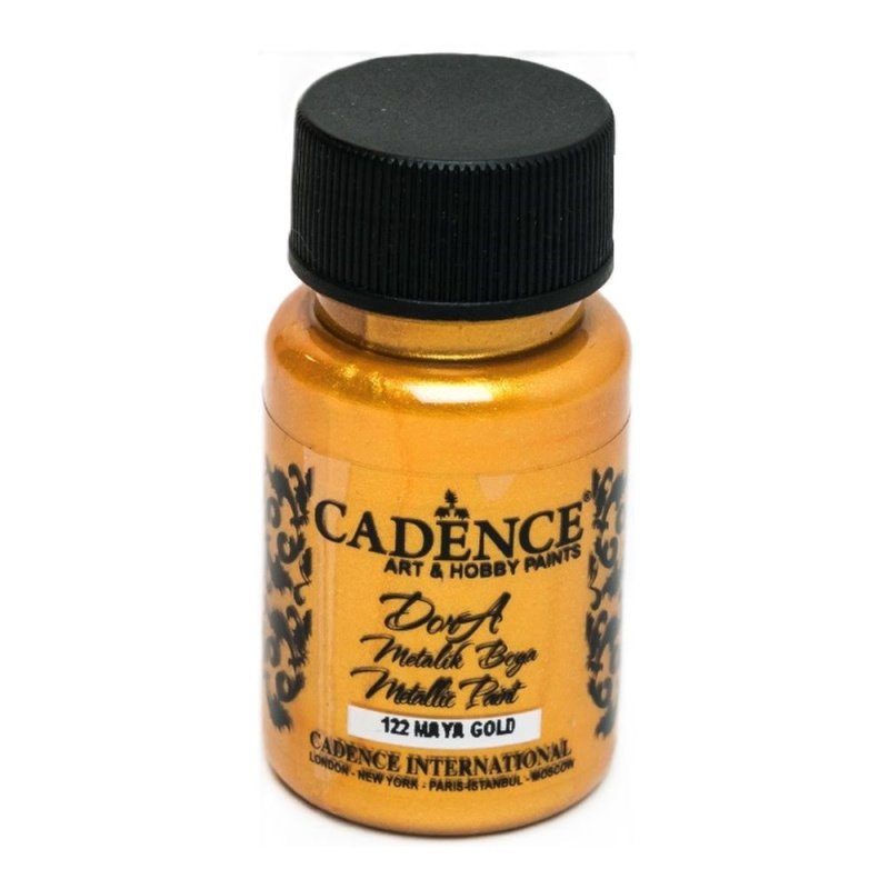 Cadence Metalická akrylová barva Cadence Dora Metallic, 50 ml - VYBERTE ODSTÍN - Metalická akrylová barva Cadence Dora Metallic, 50 ml - maya gold, mayské zlato