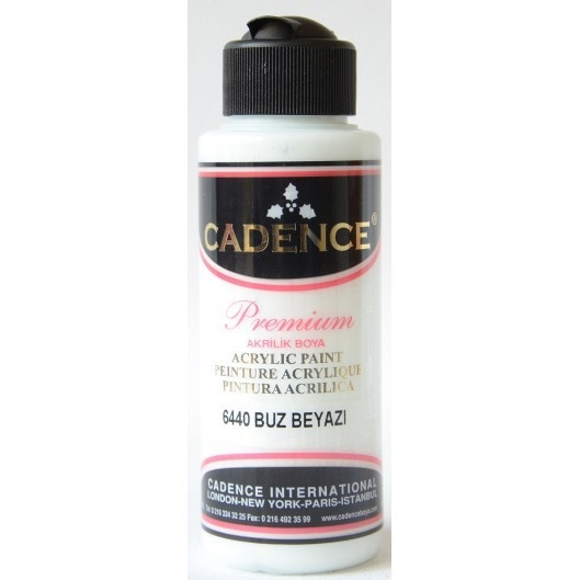 Akrylová barva Cadence Premium 70 ml - ice white bílá ledová Aladine