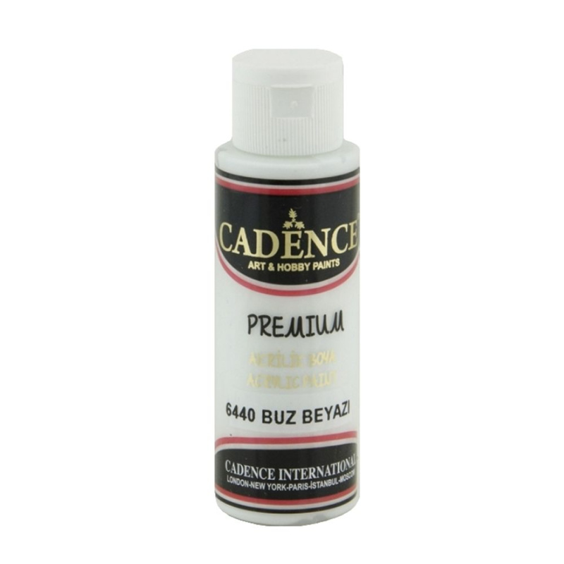 Akrylová barva Cadence Premium 70 ml - ice white bílá ledová Aladine