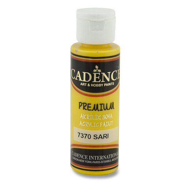 Akrylová barva Cadence Premium 70 ml - yellow sari hořčičná žlutá Aladine