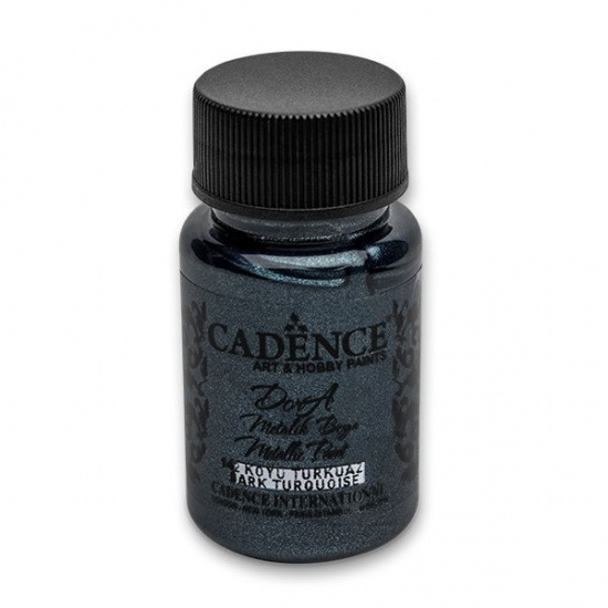 Dora Metallic tmavě tyrkysová 50 ml CADENCE