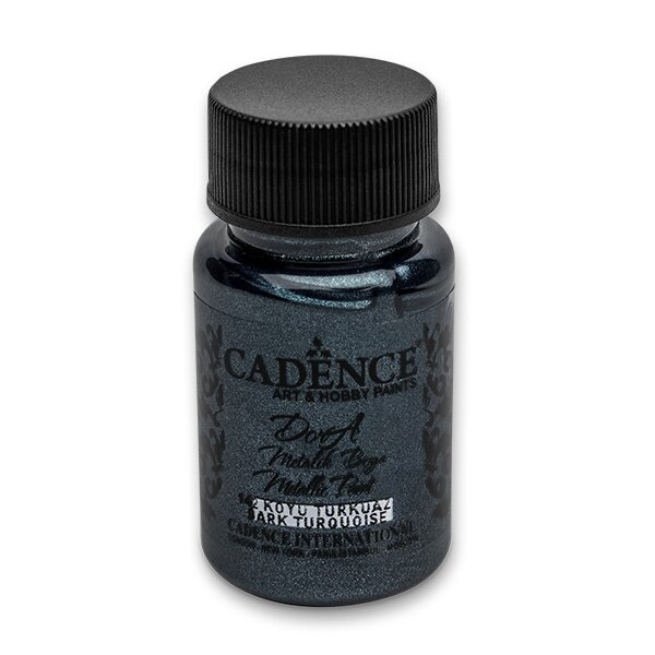 Dora Metallic tmavě tyrkysová 50 ml CADENCE