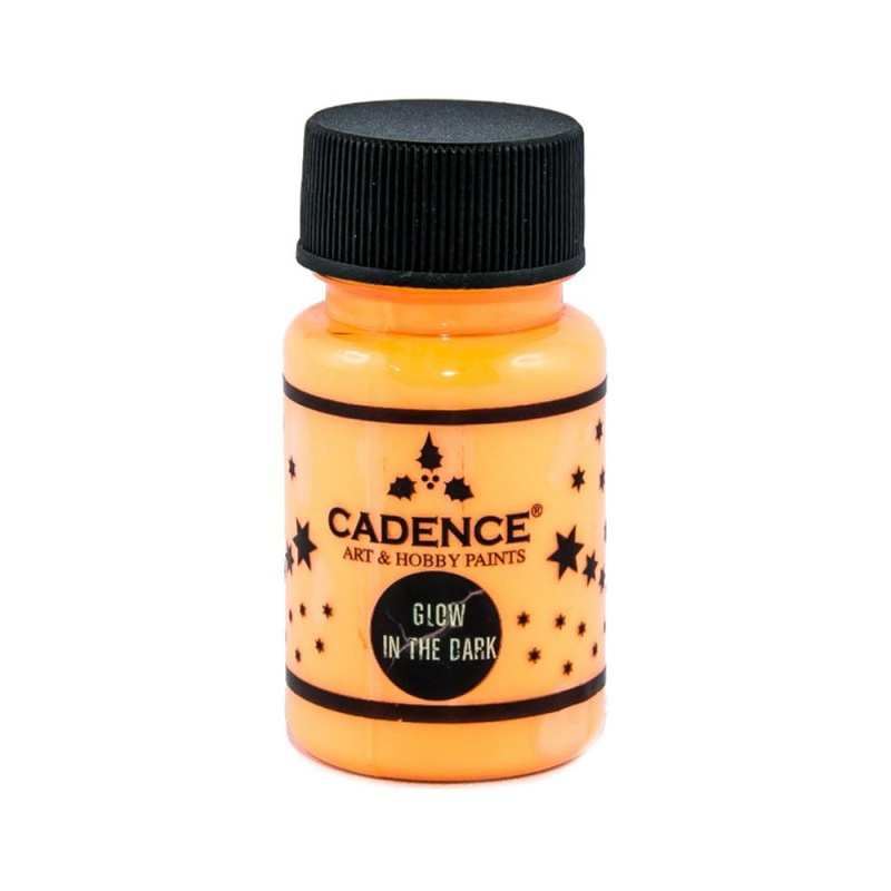 Cadence Barva svíticí ve tmě Cadence, 50 ml - VYBERTE ODSTÍN - Barva svítící ve tmě Cadence, 50 ml - oranžová