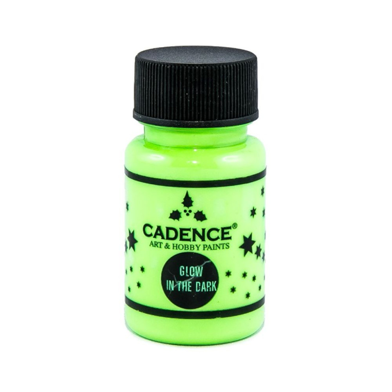 Cadence Barva svíticí ve tmě Cadence, 50 ml - VYBERTE ODSTÍN - Barva svítící ve tmě Cadence, 50 ml - tm. zelená