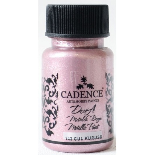 Cadence Metalická akrylová barva Cadence Dora Metallic, 50 ml - VYBERTE ODSTÍN - Metalická akrylová barva Cadence Dora Metallic, 50 ml - dried rose, sušená růže