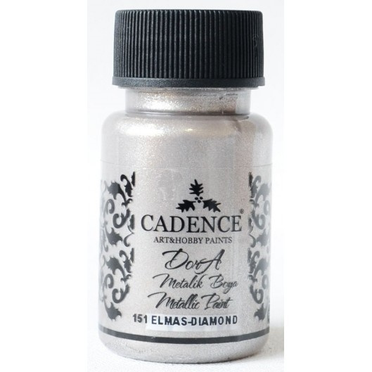 Cadence Metalická akrylová barva Cadence Dora Metallic, 50 ml - VYBERTE ODSTÍN - Metalická akrylová barva Cadence Dora Metallic, 50 ml - diamond, diamantová