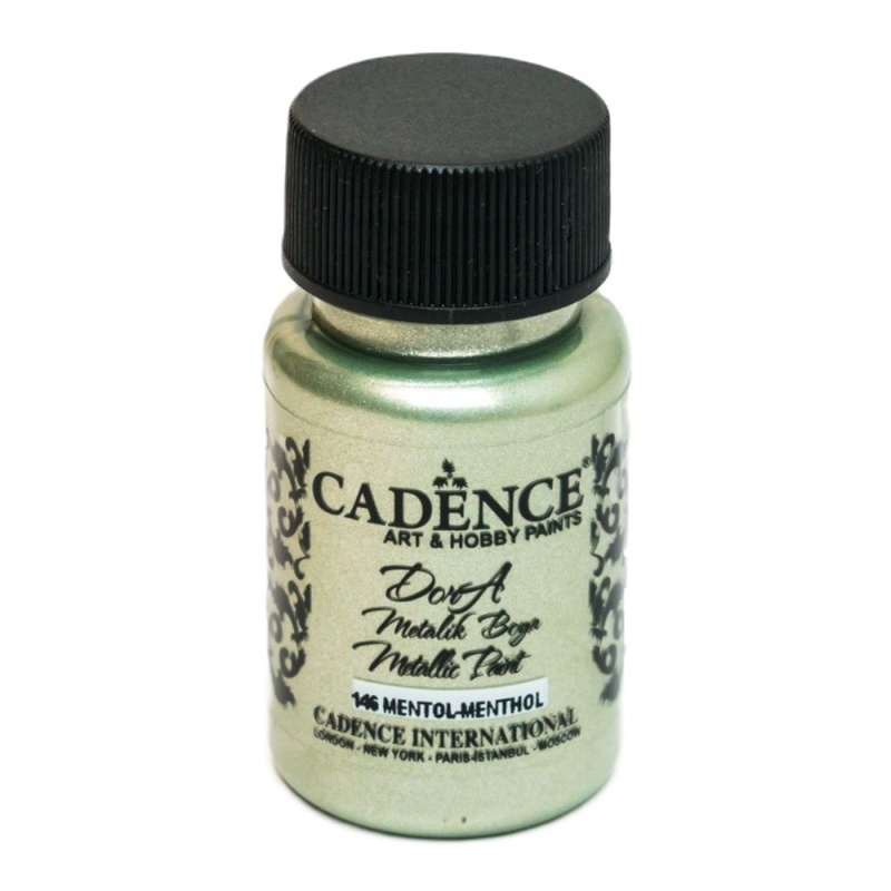 Cadence Metalická akrylová barva Cadence Dora Metallic, 50 ml - VYBERTE ODSTÍN - Metalická akrylová barva Cadence Dora Metallic, 50 ml - menthol, mentol