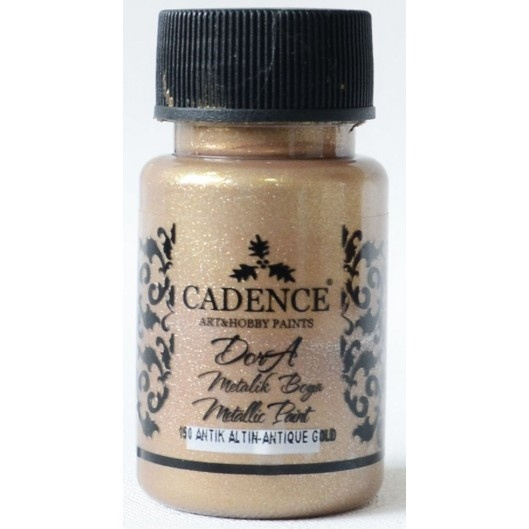 Cadence Metalická akrylová barva Cadence Dora Metallic, 50 ml - VYBERTE ODSTÍN - Metalická akrylová barva Cadence Dora Metallic, 50 ml - antique gold, antická zlatá
