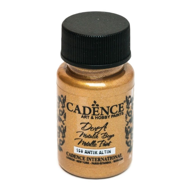 Cadence Metalická akrylová barva Cadence Dora Metallic, 50 ml - VYBERTE ODSTÍN - Metalická akrylová barva Cadence Dora Metallic, 50 ml - antique gold, antická zlatá