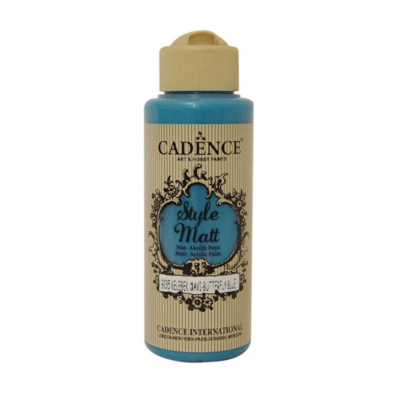 Matná akrylová barva Cadence Style Matt 120ml -butterfly blue modrá motýlí Aladine