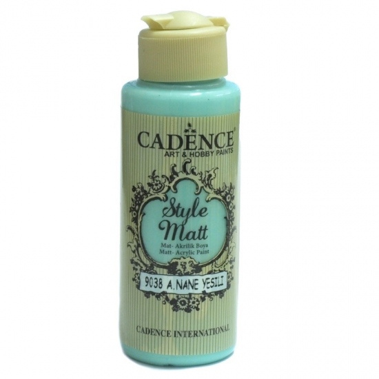 Cadence Matná akrylová barva Cadence Style Matt, 120 ml - VYBERTE ODSTÍN - Matná akrylová barva Cadence Style Matt, 120 ml - mint green, mátová zelená