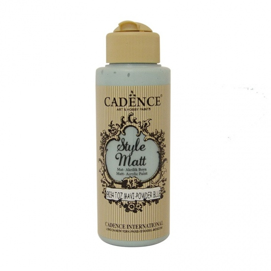 Matná akrylová barva Cadence Style Matt 120ml - powder blue pudrová modrá Aladine