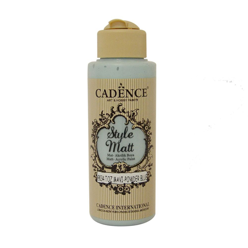 Matná akrylová barva Cadence Style Matt 120ml - powder blue pudrová modrá Aladine