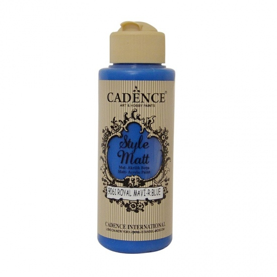 Cadence Matná akrylová barva Cadence Style Matt, 120 ml - VYBERTE ODSTÍN - Matná akrylová barva Cadence Style Matt, 120 ml - royal blue, královská modrá