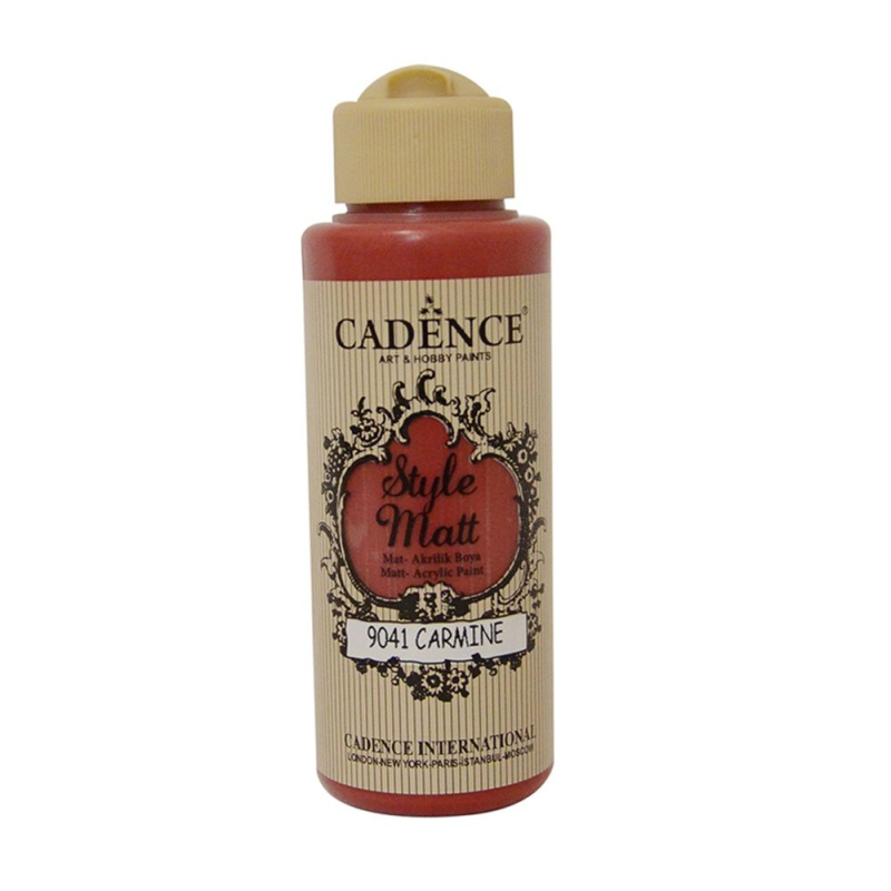 Matná akrylová barva Cadence Style Matt 120ml -carmine červená Aladine