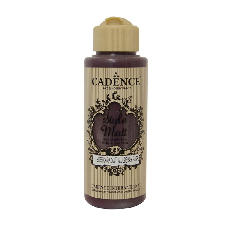 Matná akrylová barva Cadence Style Matt 120ml -mulberry purple fialová moruše Aladine