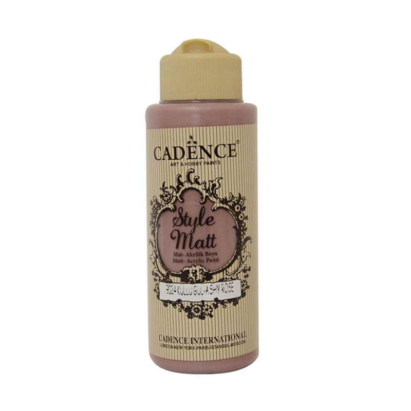Matná akrylová barva Cadence Style Matt 120ml - aschy rose růžová popelavá Aladine