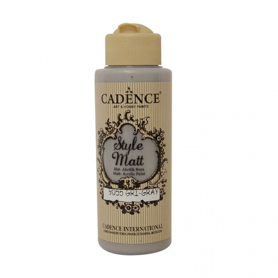 Matná akrylová barva Cadence Style Matt 120ml - grey šedá Aladine