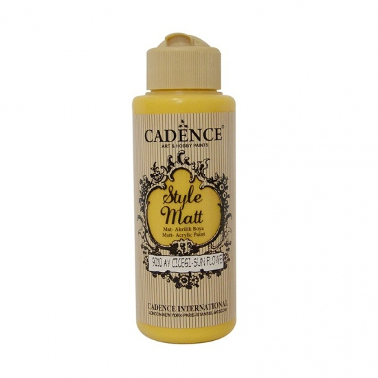 Matná akrylová barva Cadence Style Matt 120ml - sun flower slunečnice Aladine
