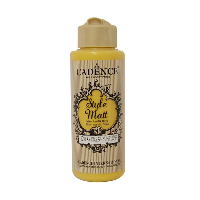 Matná akrylová barva Cadence Style Matt 120ml - sun flower slunečnice Aladine