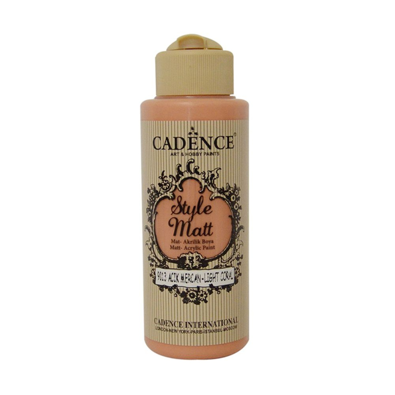 Matná akrylová barva Cadence Style Matt 120ml - light coral světlý korál Aladine