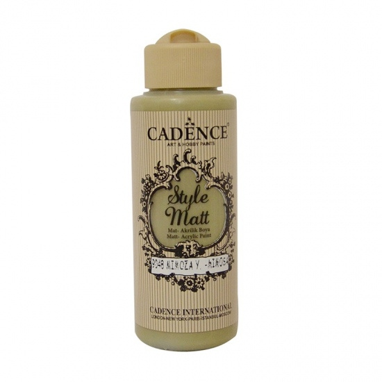 Matná akrylová barva Cadence Style Matt 120ml - mimosa green zelená mimóza Aladine