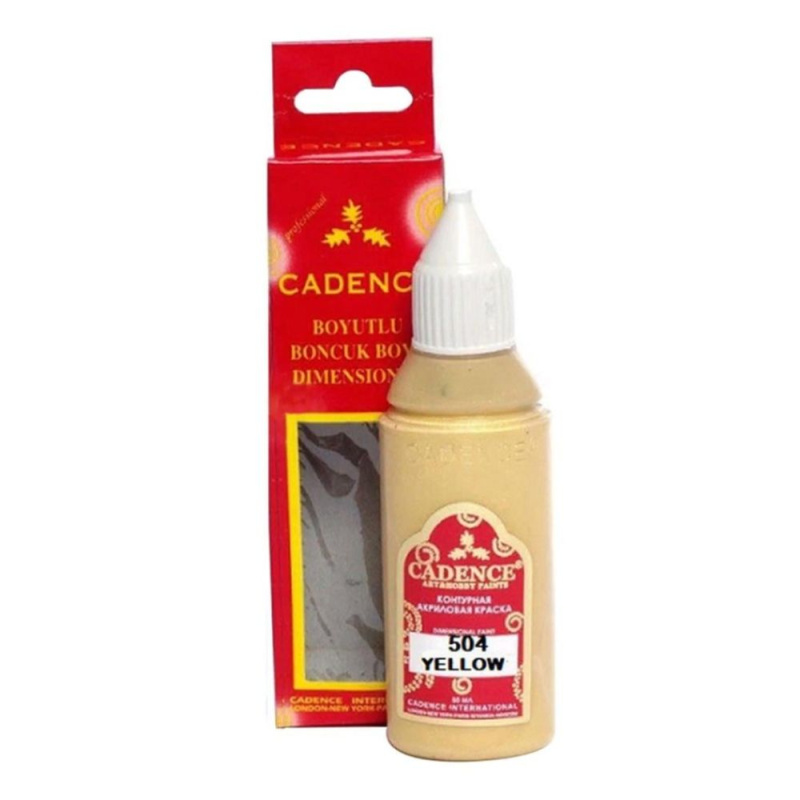 Cadence Kontura Cadence Dimensional Paint, 50 ml - VYBERTE ODSTÍN - Kontura Cadence Dimensional Paint, 50 ml - yellow, žlutá