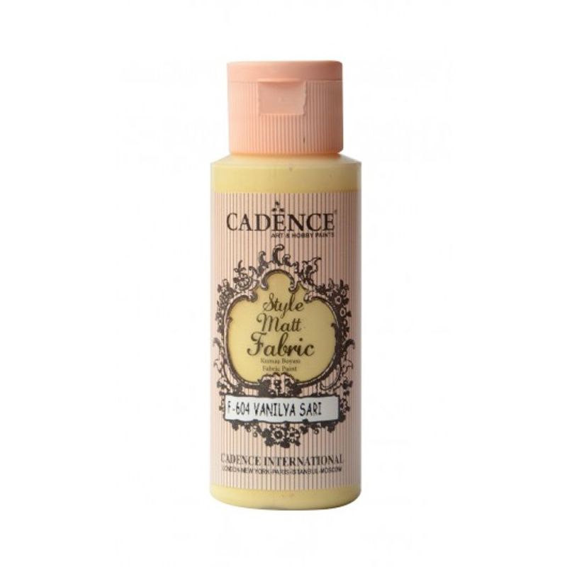 Klasická textilní barva Style Matt Fabric 50ml - vanilková vanilla yellow Aladine
