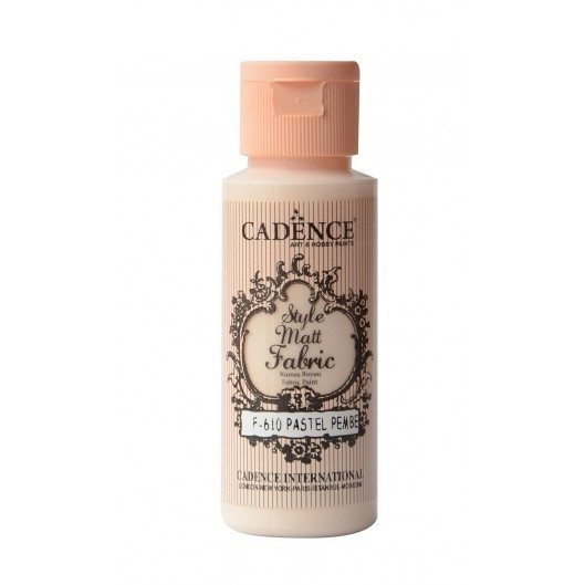 Klasická textilní barva Style Matt Fabric 50ml - pastel pink pastelová růžová Aladine