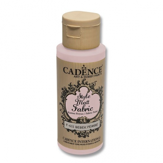 Cadence Barva na textil Cadence Style Matt Fabric, 59 ml - VYBERTE ODSTÍN - Barva na textil Cadence Style Matt Fabric, 59 ml - baby pink, sv. růžová