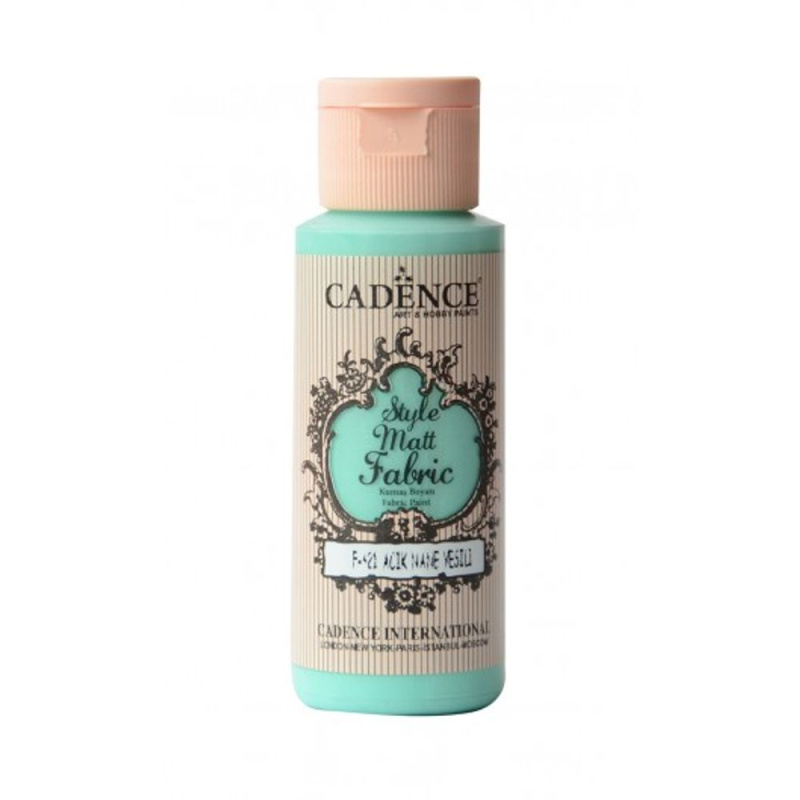 Cadence Barva na textil Cadence Style Matt Fabric, 59 ml - VYBERTE ODSTÍN - Barva na textil Cadence Style Matt Fabric, 59 ml - light mint green, tyrkysová