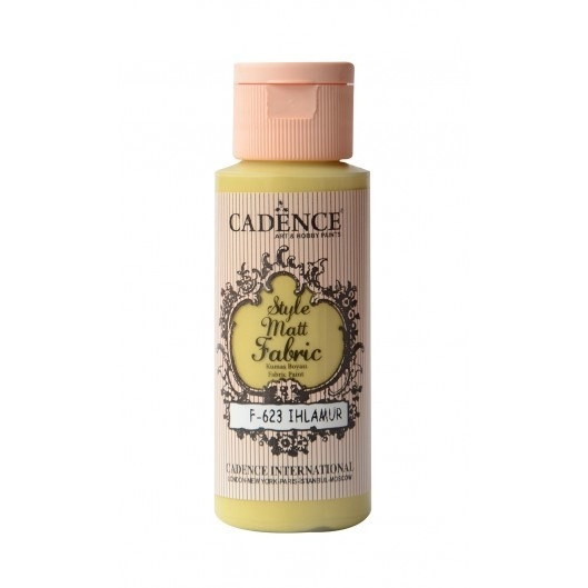 Klasická textilní barva Style Matt Fabric 50ml - lněná žlutá linden Aladine