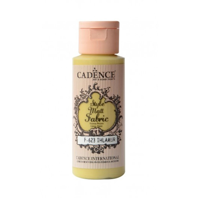 Klasická textilní barva Style Matt Fabric 50ml - lněná žlutá linden Aladine