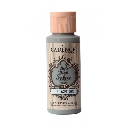 Klasická textilní barva Style Matt Fabric 50ml - šedá grey Aladine