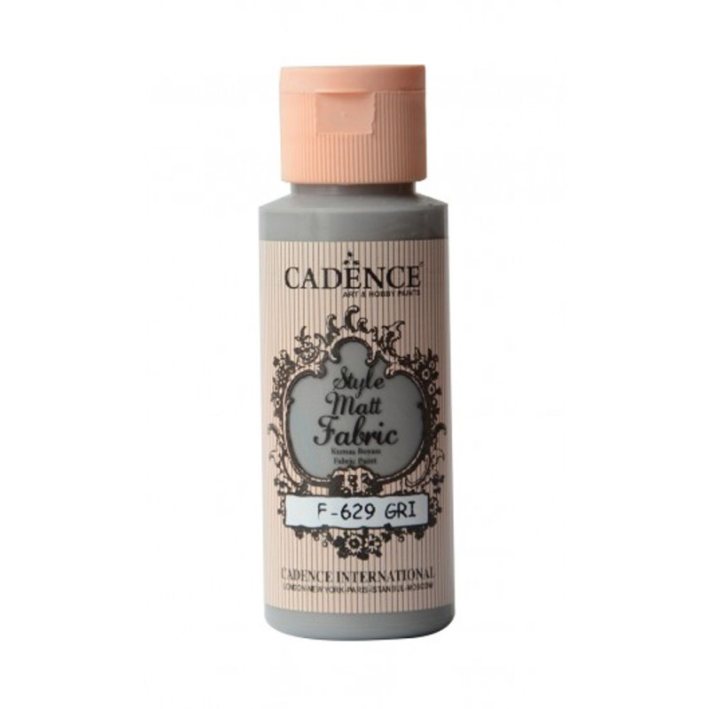 Klasická textilní barva Style Matt Fabric 50ml - šedá grey Aladine