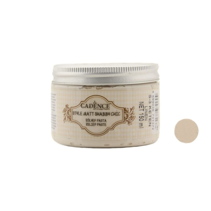 Reliefní pasta křídová Shabby Chic světlá krémová linen 150 ml Aladine