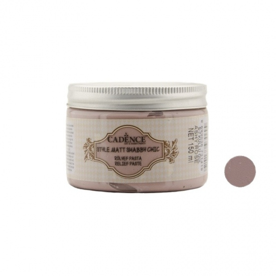 Reliefní pasta křídová Shabby Chic starorůžová ashy rose 150 ml Aladine