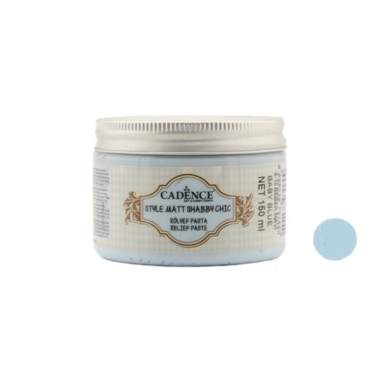 Reliefní pasta křídová Shabby Chic světle modrá baby blue 150 ml Aladine
