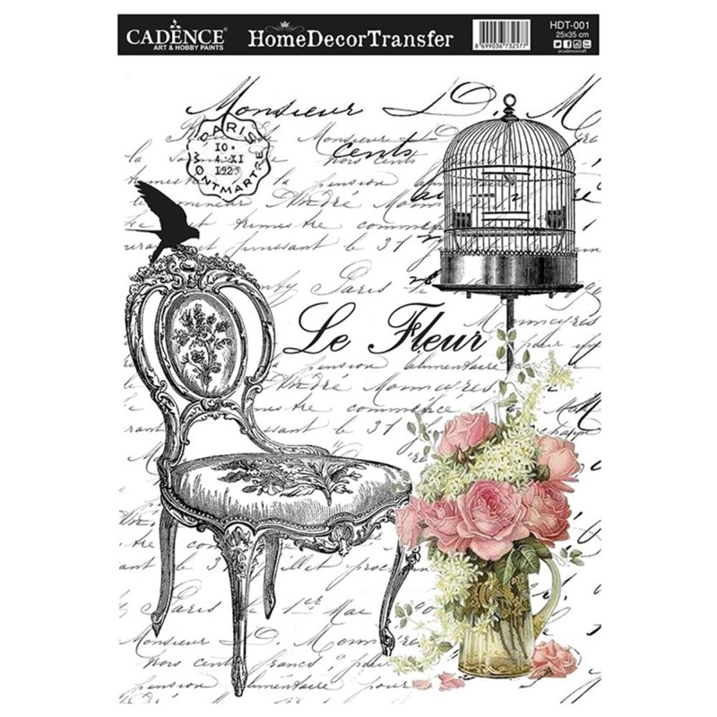 Transferový obrázek Cadence, 25x35 cm, HomeDeco - Zámecké křeslo Aladine