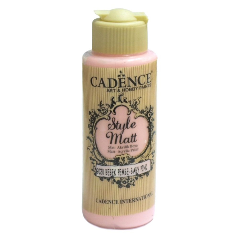 Matná akrylová barva Cadence Style Matt 120ml -baby pink růžová baby Aladine