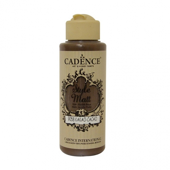 Cadence Matná akrylová barva Cadence Style Matt, 120 ml - VYBERTE ODSTÍN - Matná akrylová barva Cadence Style Matt, 120 ml - cocoa, kakaová hnědá
